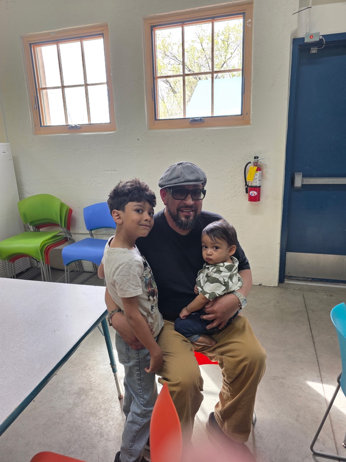 Adam Griego spending time with two of his grandchildren